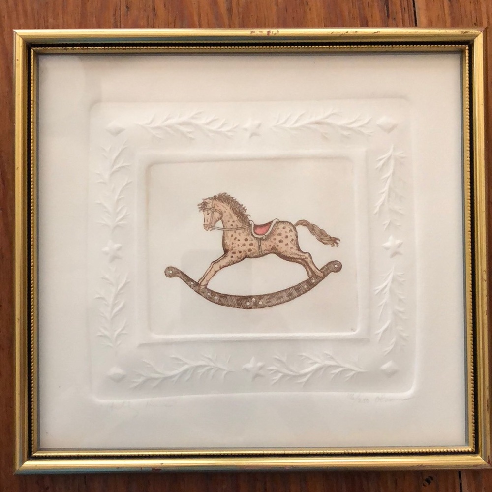 David Olson “Hobby Horse” Etching